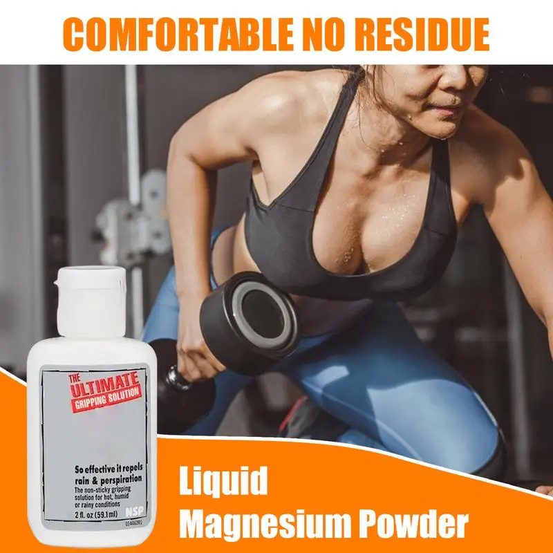 2 Oz Anti-skid Transparent Dry Hand Solution pole dance Anti Slip Liquid Sport Powder For Rock Climbing Sports Liquid Magnesium 5