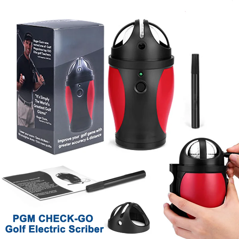 PGM CHECK-GO 골프 전기 스크라이버, 무게 중심 분포선, 골프 공 훈련 보조기구, 골프 공 스팟 마커 도구