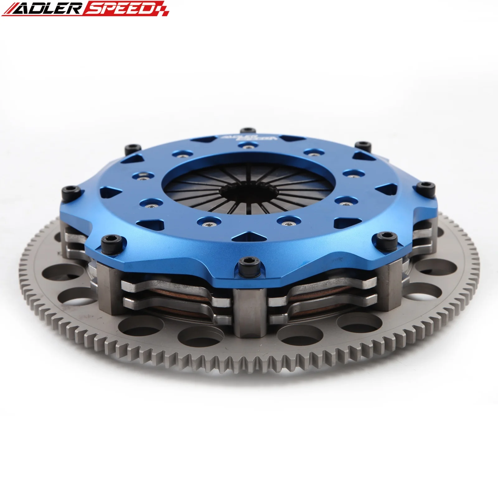 ADLERSPEED 8.5인치(215mm) 레이싱 트윈 디스크 클러치 키트 (아큐라 RSX TSX 혼다 시빅 Si K20 K24 K-시리즈용)