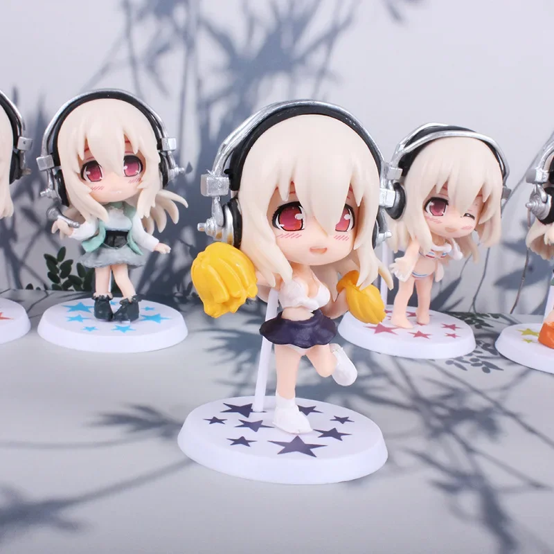 10CM 5PCS/set Japan Anime SUPERSONICO Action Figure Toys