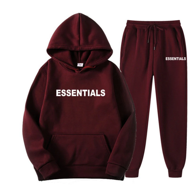 

ESSENTIALS Couple Set Men's and Women's Double Thread High Street Fashion Brand Autumn and Winter Multi Color Coat Sweater