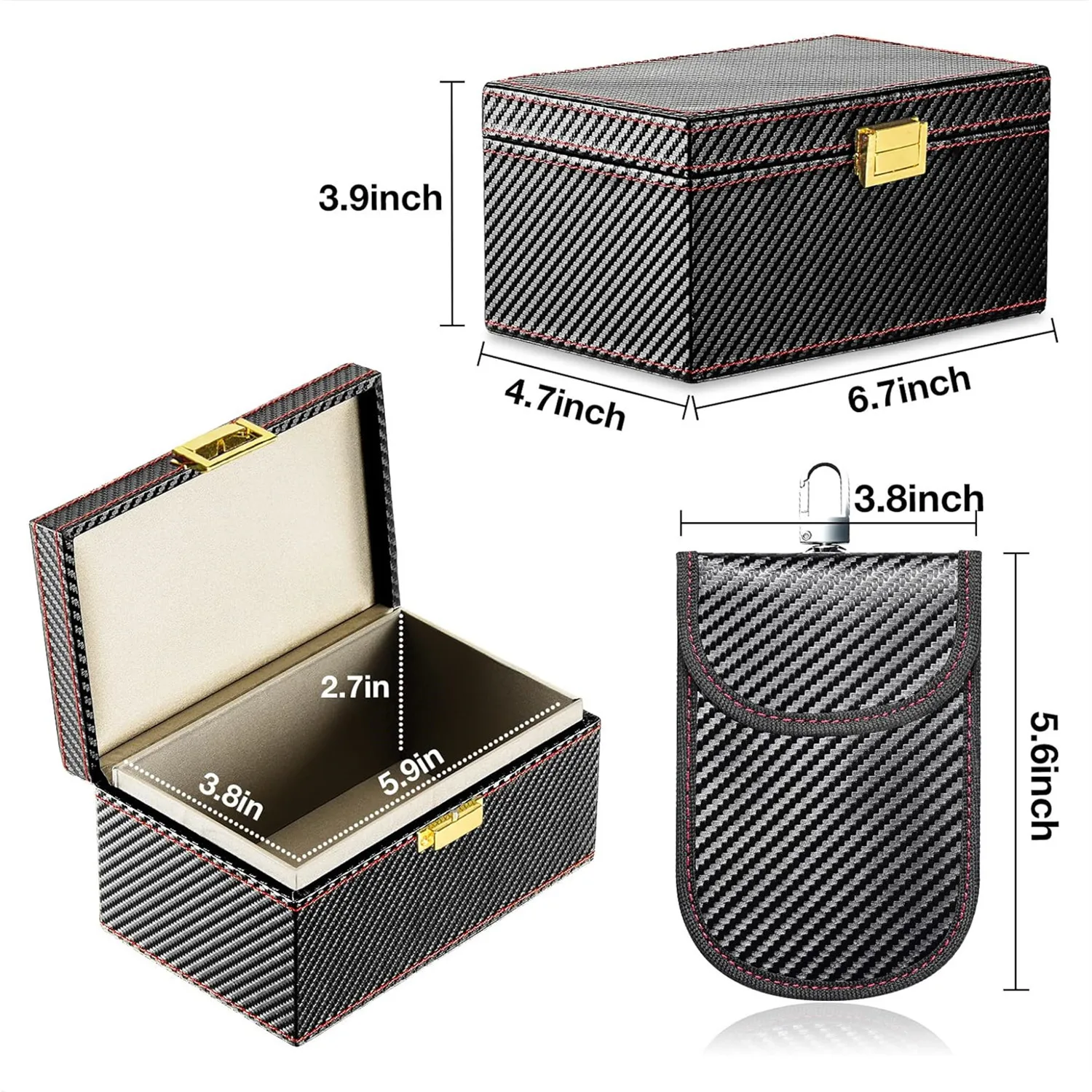 Advanced Anti-Theft Faraday Box | RFID Signal Blocking Car Key & Mobile Protector