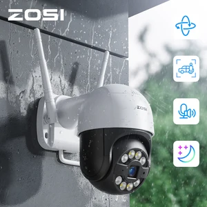 ZOSI Wi-Fi PTZ-камера 2MP 3MP Starlight Ночное видение Наружная IP-камера 2-сторонняя аудиосистема с искусственным интеллектом Автомобильный пакет Беспроводная камера для обнаружения домашних животных