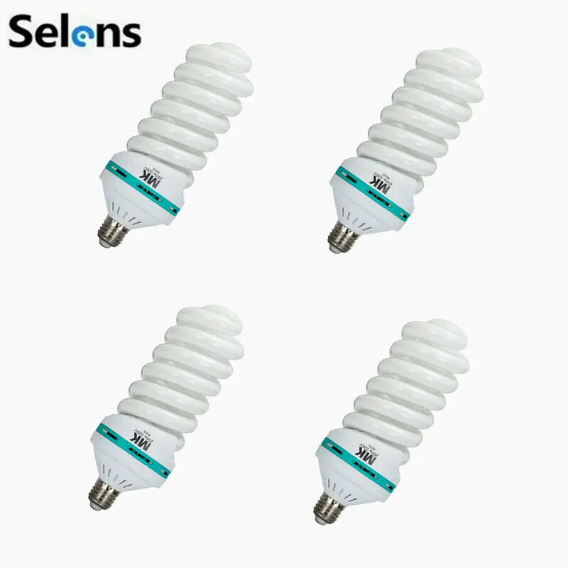 Selens Più Nuovo 150/200W 5500K 220V Risparmio Energetico Studio Fotografico Lampadina Di Illuminazione Lampada Diurna Per Accessori Fotografici Softb