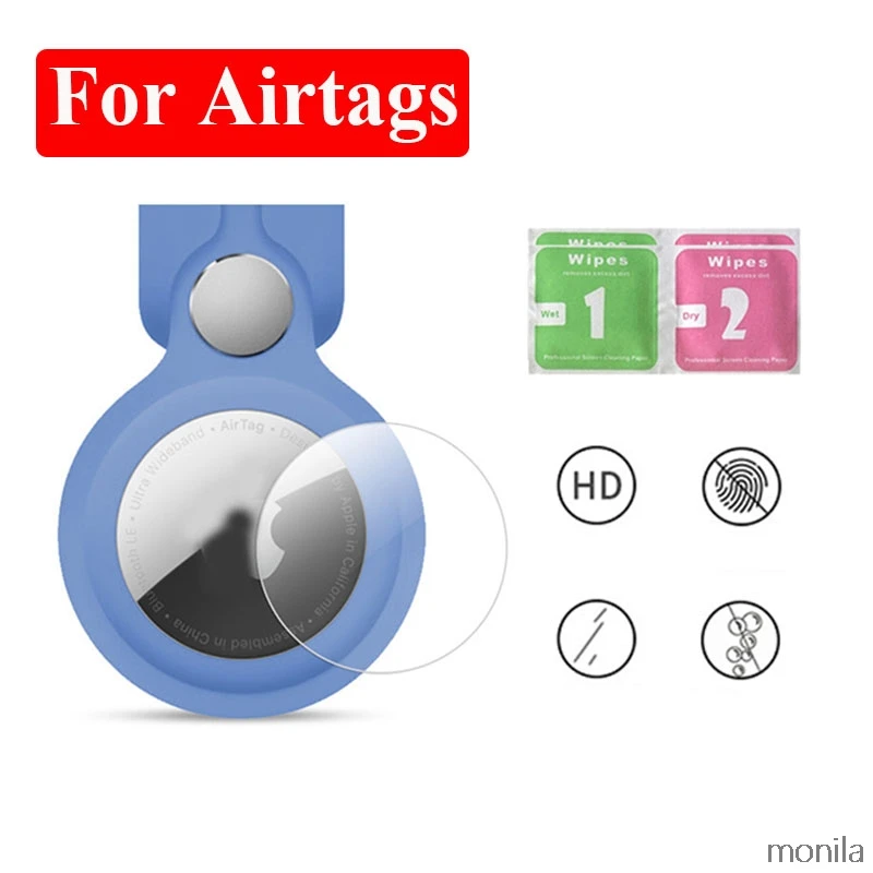 3/5Pcs Soft Protective Film For AirTags Tracker Screen Protector Smart Bracelet Accessories Not Glass 