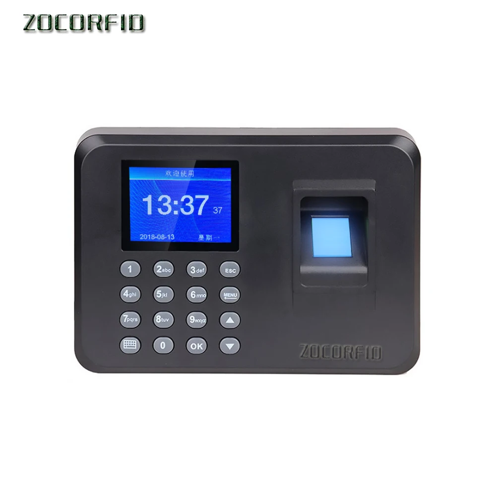 Fingerprint Attendance Machine Biometric Fingerprint Time Clock Recorder Attendance Employee Digital Electronic/English voice
