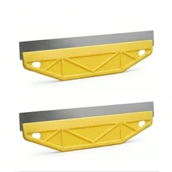 Heavy - Duty 12 - Inch Yellow Paint Shield Edger with Ergonomic Handle (Two yellow ones)