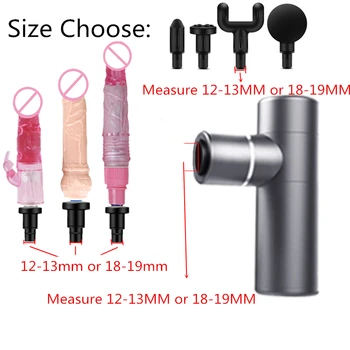Universal Dildos Penis Fascia Gun Massage Head Accesories Vibrators for Sex Aldult Toys Female Man Women Masturbator Sex Machine 2
