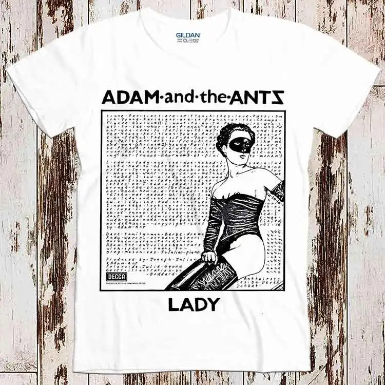 Adam And The Ants Lady Tee Top Vintage T-Shirt Da Donna Unisex 8341