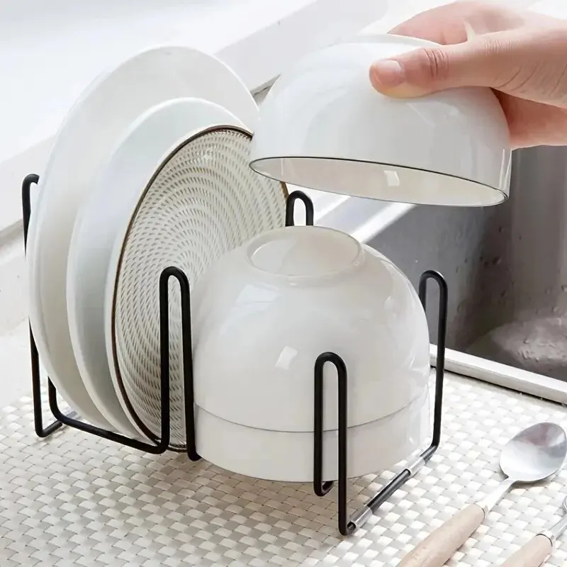 

Countertop Vertical Dish Drainage Rack For Kitchen Counter Cabinet And Shelf Household Kitchen Organizers Kitchen Accessories