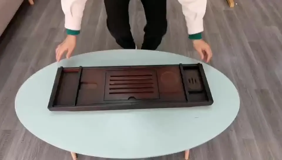 

Поднос для ванны, бамбуковый поднос для ванны, выдвижной поднос для ванны, стойка для хранения, держатель для планшета