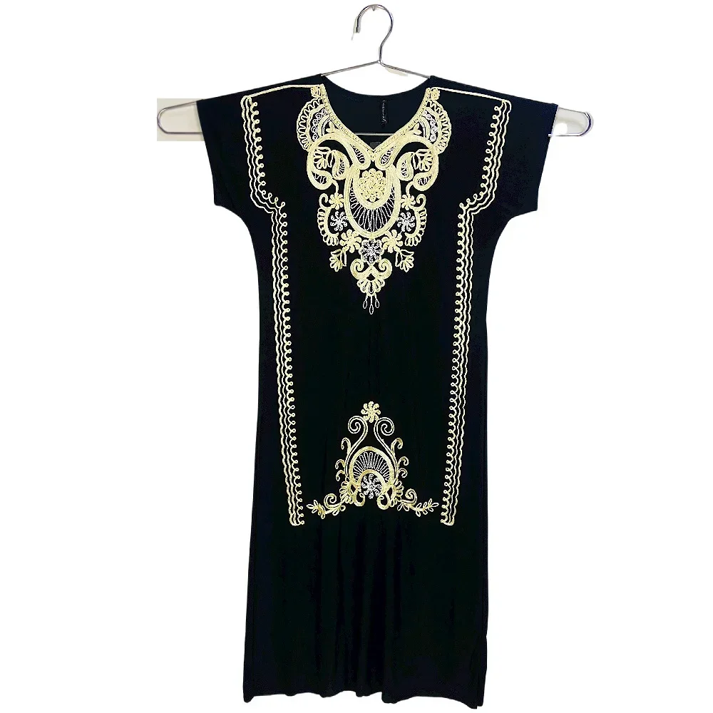 New Summer African Muslim Islamic Abaya Color Embroidered Ice Silk Comfortable Women's Dress With Skirt Ceremony Prayer Clothes