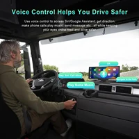 Podofo Écran tactile intelligent 10,26'' Lecteur multimédia CarPlay Android Auto Airplay Mirror Cast Bluetooth FM Moniteur de voiture Superlink Commande vocale Lecteur automobile 5