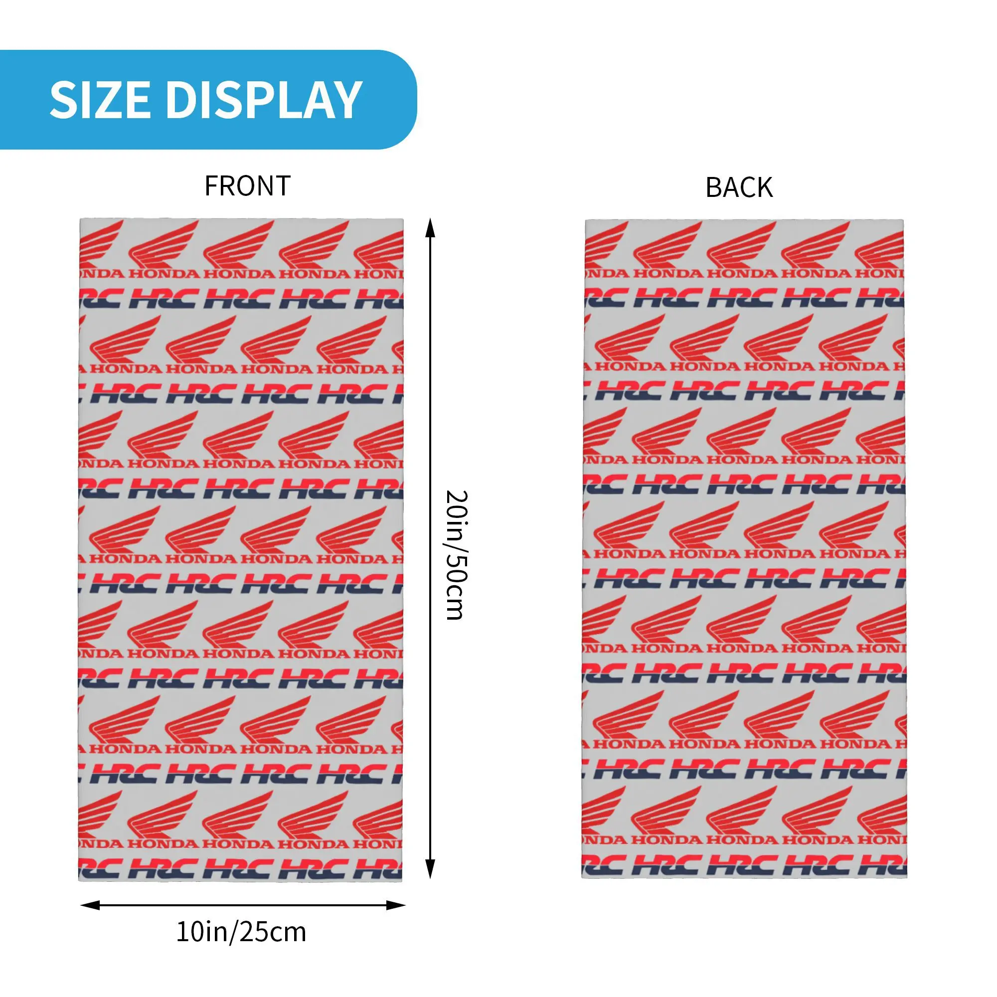 Bandana Neck Warmer Custom H-Hondaes Men Women Winter Ski Hiking Scarf Gaiter Motocross Racing Face Cover