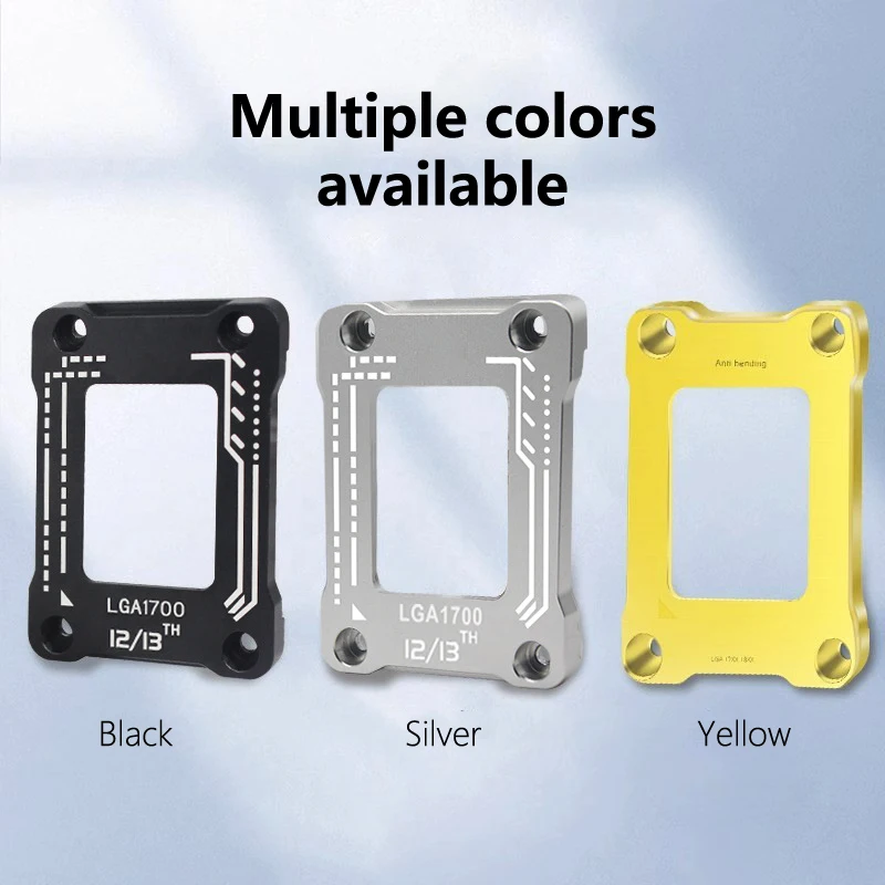 LGA1700 Socket CPU Frame Aluminum Alloy Contact Frames LGA 1700 Kit Heavy Duty Contact Frames CPU Bending Correction Bracket,cpu bending buckle,cpu bending correction,cpu correction fastener