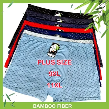 4-pack di Grandi Dimensioni 9XL 11XL Biancheria Intima Sexy Per grandi Uomini Maglia Boxer Hombre Breve Moda Maschile Grande Pennies biancheria intima 8XL 10XL Nuovo 1