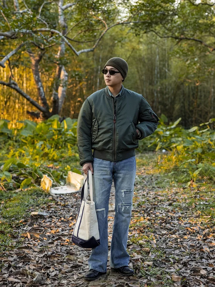 Red Tornado MA-1 Bomber Jacket Autumn Winter Men's Flight