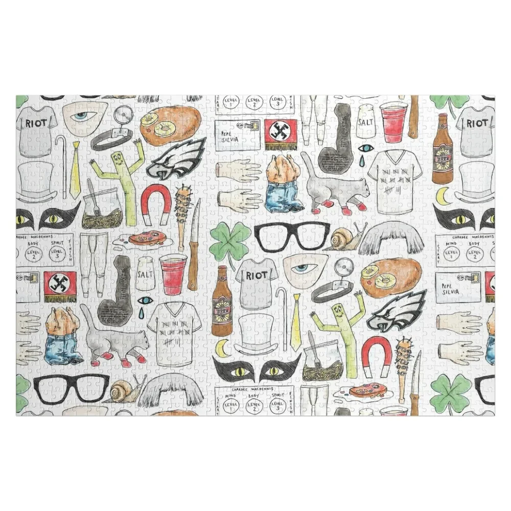 ALWAYS SUNNY iconic times Jigsaw Puzzle Woodens For Adults Wood Photo Personalized Puzzle