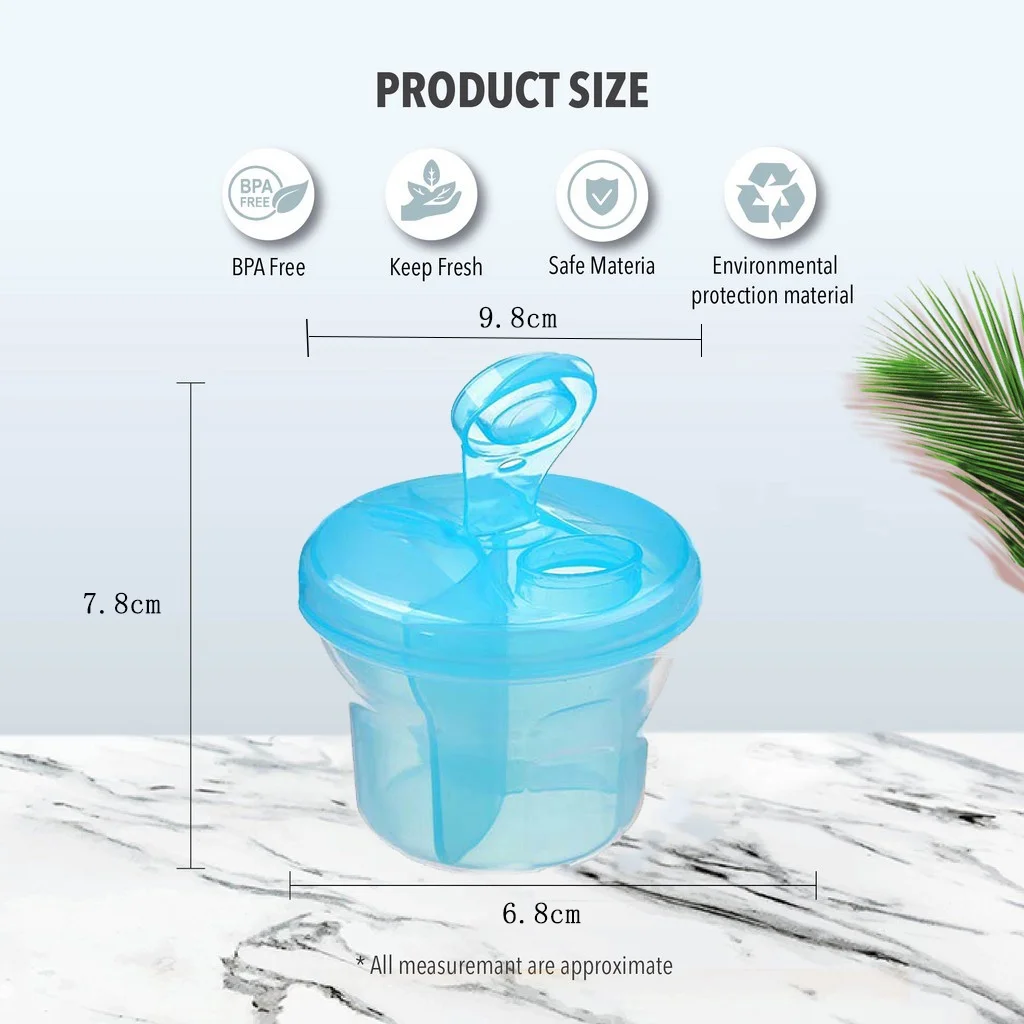 1PCS 3 Layer Travel Portable Storage Box For Infant Baby Milk Powder Formula Dispenser Food Container Storage Feeding Food Box