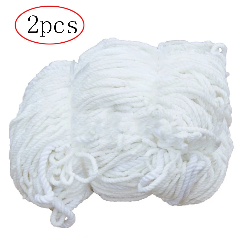 2PCS 3X2M Soccer Goal Net Football Nets Mesh Football Accessories for Outdoor Team Training Practice Match (Nets Only) soccer goal net