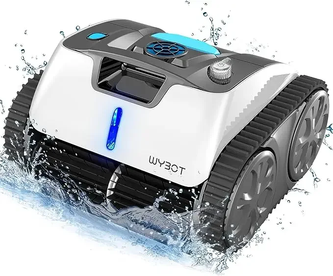 

2024 Cordless Robotic Pool Cleaner, Ultra Strong Suction, Wall Climb Pool Vacuum with Intelligent Route Planning, Lasts 110Mins