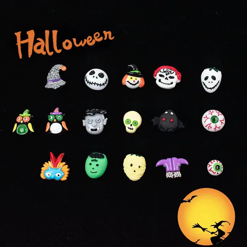 

Новинка 2023, подвески для обуви, Кроксы, аксессуары «сделай сам», Пряжка для обуви, Хэллоуин, тыква, Череп, мультяшный тролл, кукла, искусственная цепь