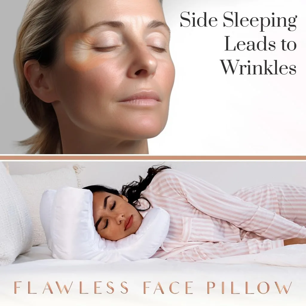Anti wrinkles-aging Pillow Beauty Pillow Face Pillow for Beauty Sleep Back Sleep Pillow with a Free Pillow Case 4