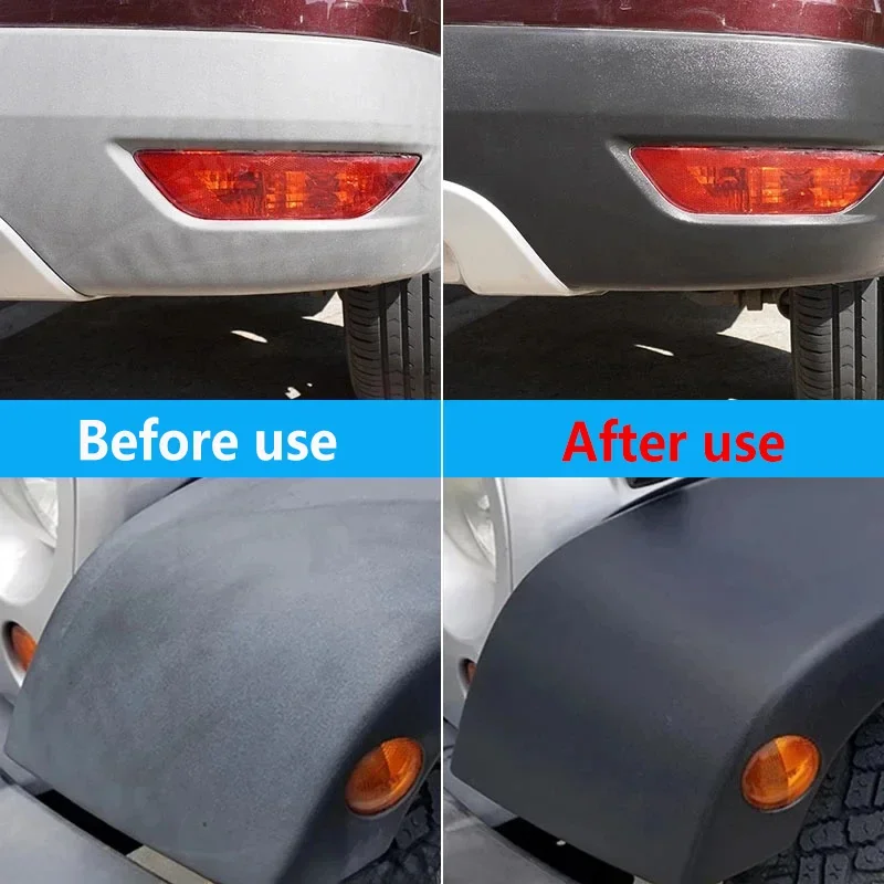 AIVC Plastic Restore Revitalizer Plastic Renovator Longlasting Coating For Car Rubbers Refurbish Clean Gloss Black Shine 2