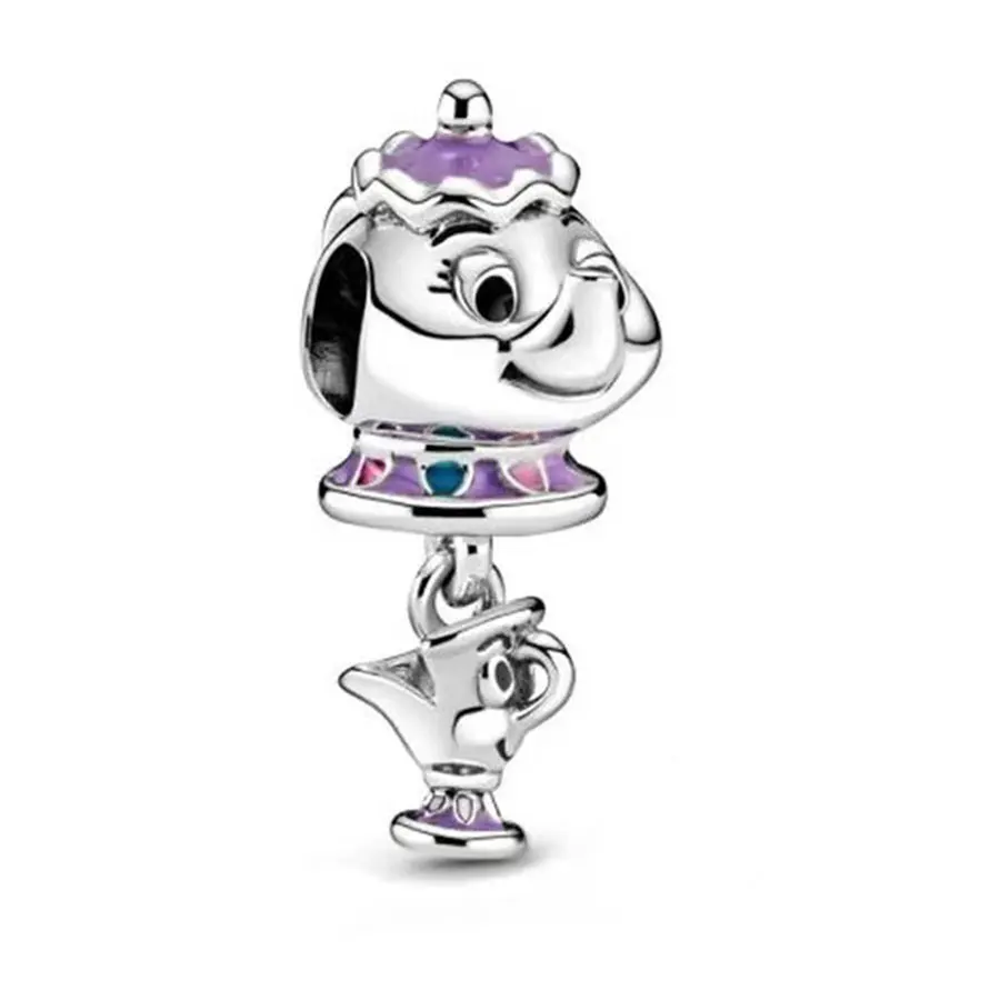 Potdemiel Pure Silver Card Charm Pendant