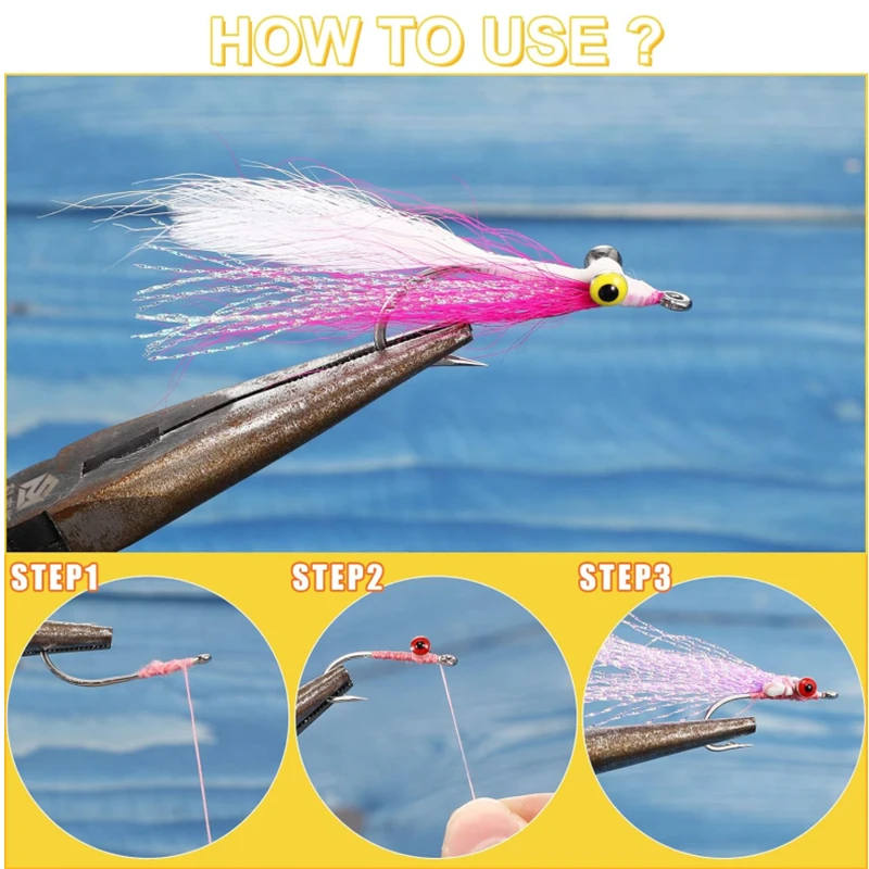Fishing Fly Dumbbell Eyes Fly Tying Materials Alloy Fly Tying Dumbbell Eyes Fly Tying Barbell Eyes Materials Fishing Lure Tools 5
