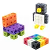 100pcs Mathematics Linking Cubes Interlocking Multilink Counting Stacking Blocks Kids Learning Educational Children Toys Gifts 5