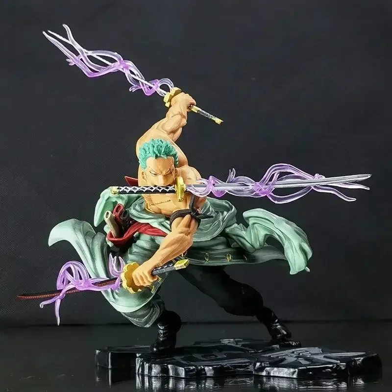 One Piece Three Thousand World Zoro Anime Figures Pop Three-Knife Flow Anime Model Birthday Present Ornaments Collectible Toys