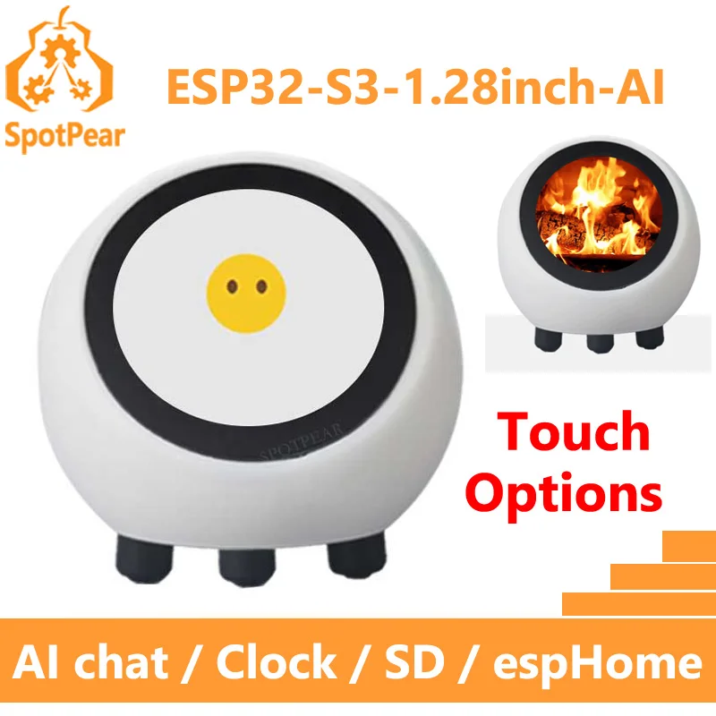 DeepSeek AI Voice Chat Robot Ball ESP32-S3 1.28inch LCD N16R8 Development Board espHome Assistant Wifi Weather Clock For XiaoZhi