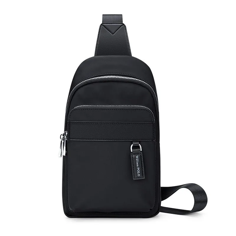 WILLIAMPOLO Luxury Brand Men Chest Bag Business  Canvas Crossbody Bag Casual Men Shoulder Bag Fashion Exercise Chest Pac