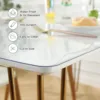 1.5mm thick 30 x 60 inch transparent tablecloth protective cover, PVC tablecloth for dining tables and writing desks 3