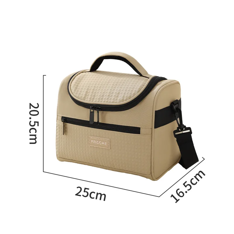8.5L Large Capacity Tote Cooler Lunch Bags Portable Handheld Outdoor Picnic Office School Insulation Bag with Shoulder Strap