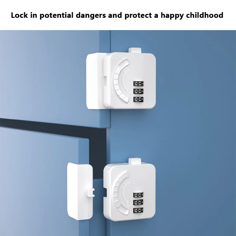 

1pc Safety Cabinet Locks, Safety Hidden Locks For Cabinets And Drawers No Drilling Required Protective Door Locks For Wardrobes