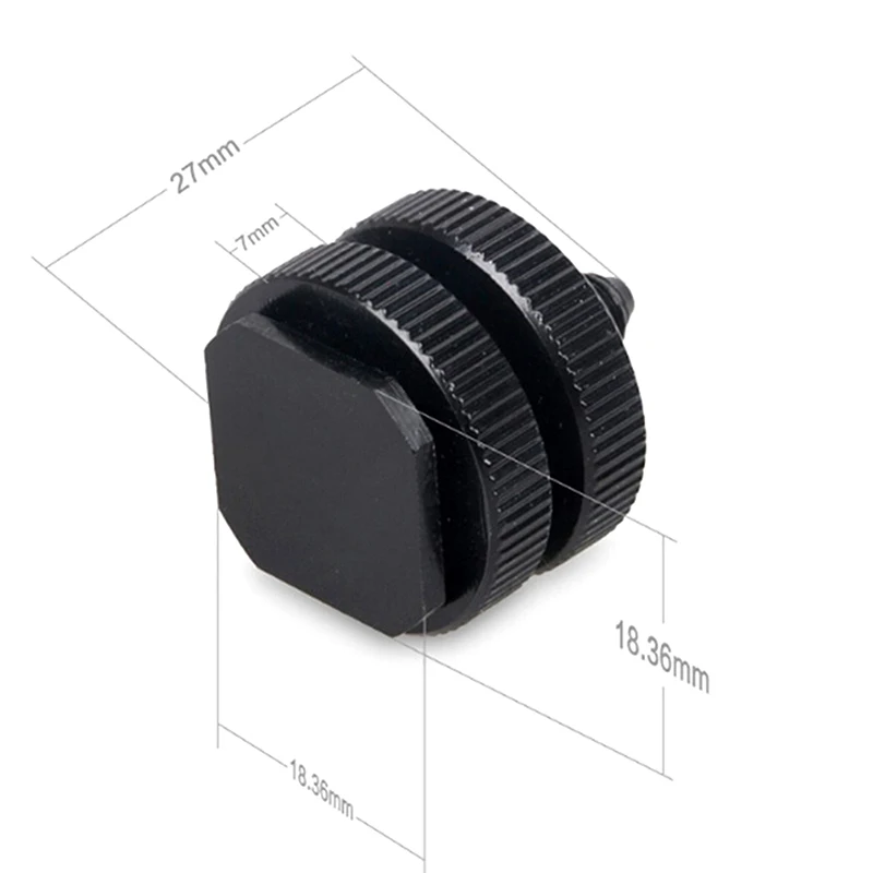 Hot Shoe Mount Phone Holder Dual Nut Cold Shoe Adapter Bracket For Hero Accessories For Canon Sony Nikon DSLR Camera