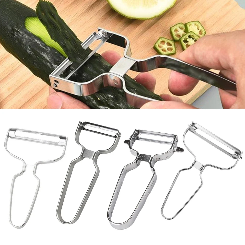 1pc Stainless Steel Vegetable Fruit Peeler Cabbage Grating Salad Slicer Kitchen Tools Gadgets Fruit Vegetable Tools Peeler 1