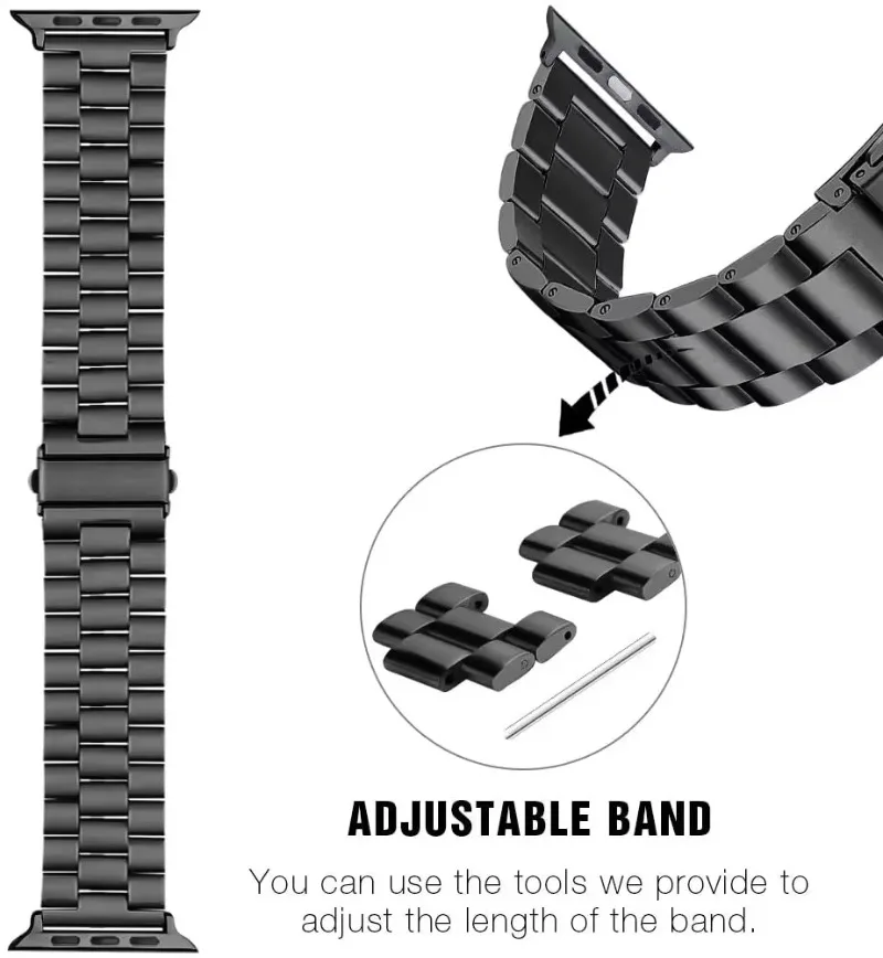 Luxury Fashion Metal Watch Strap - Premium Replacement Bracelet