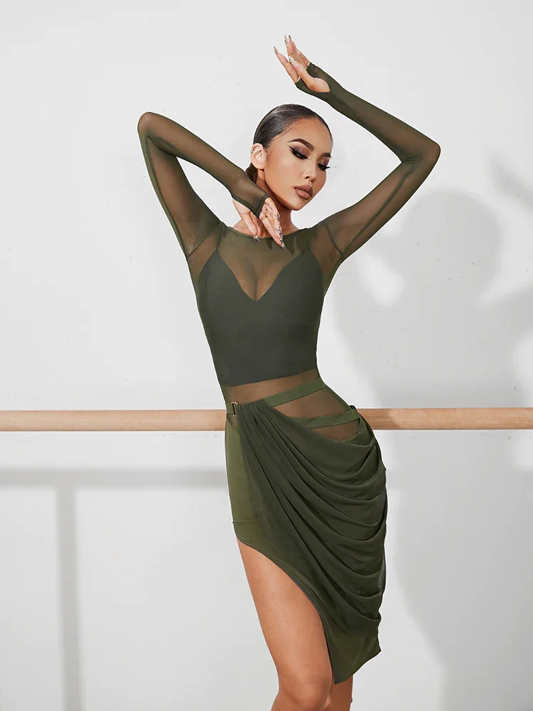 ZYM Dance Style Autumn Winter Latest Women Latin Dancing