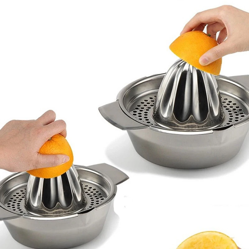 

Manual Citrus Juicer Portable Stainless Steel Lemon Orange Manual Fruit Juicer Tools Pressed Juice Maker Kitchen Accessories