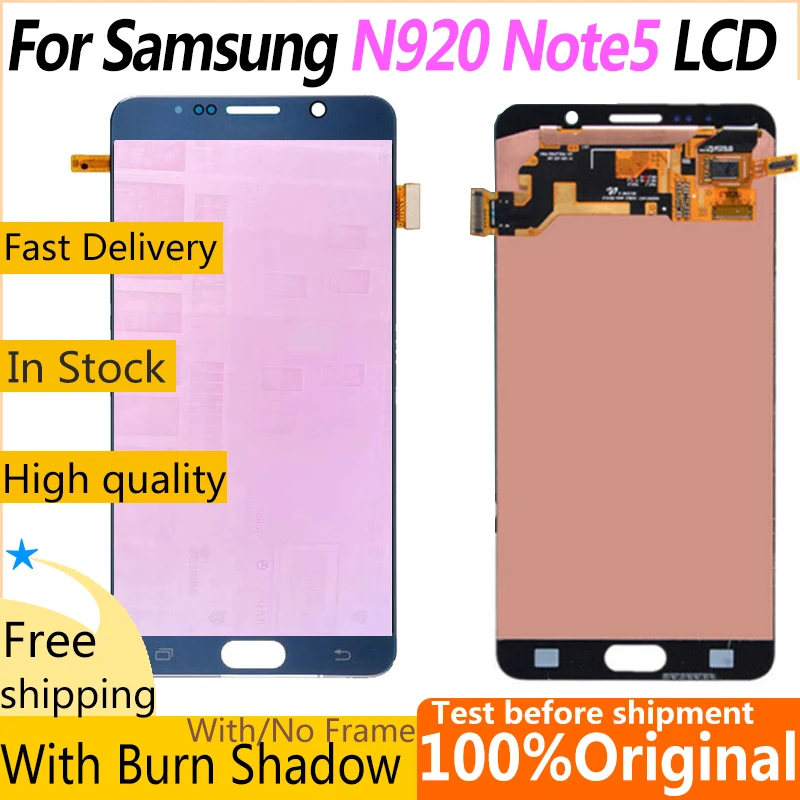 ЖК-дисплей для Samsung Galaxy Note 5 N920P N920T N920A N920I/G дисплей с сенсорным экраном и
