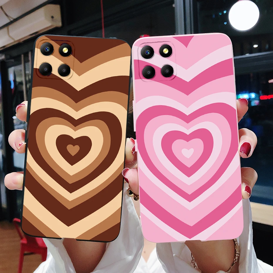 Per Huawei Nova Y70 Custodia Mga-Lx9 Love Heart Cover Custodia Morbida In Silicone Per Huawei Nova Y70 Plus Novay70 Y 70 Coque 6.75 ''Paraurti