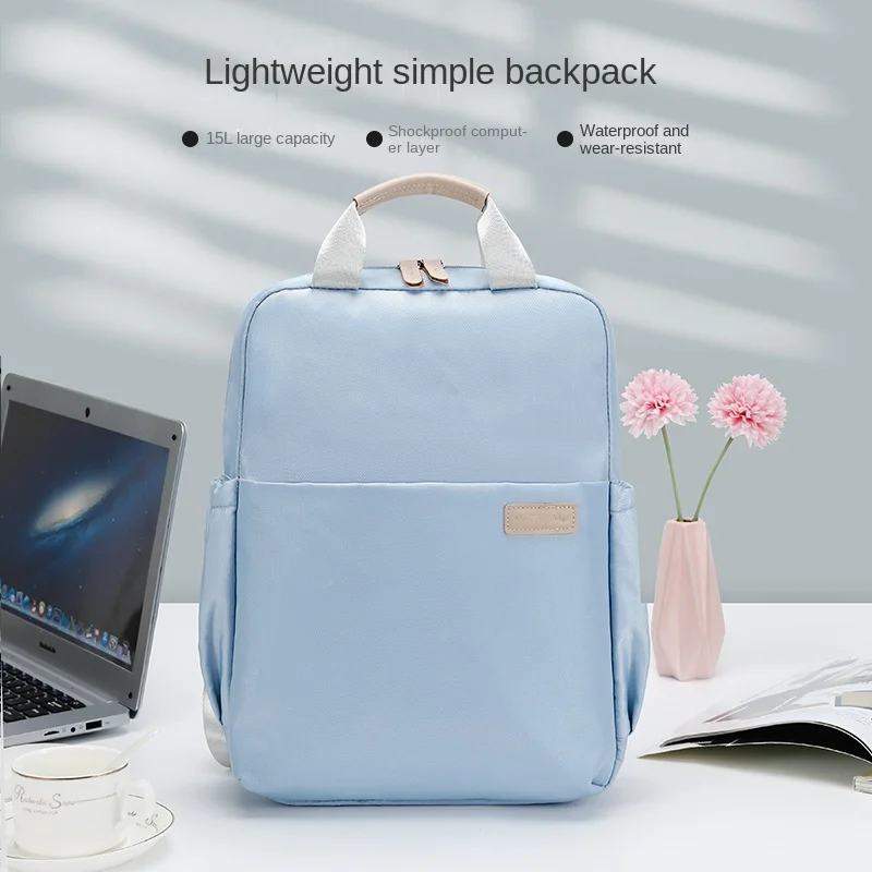 

Backpack simple day soft sister fresh sweet high school student schoolbag female fashion casual lightweight backpack wholesale