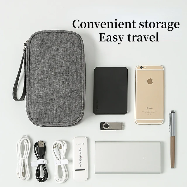 Adatkábel -Tároló Táskák Dupla Rétegű Digitális Usb Merevlemez -Védő Táska Hordozható Fülhallgató -Szervező Eszköz Hordozó Tok - Image 2