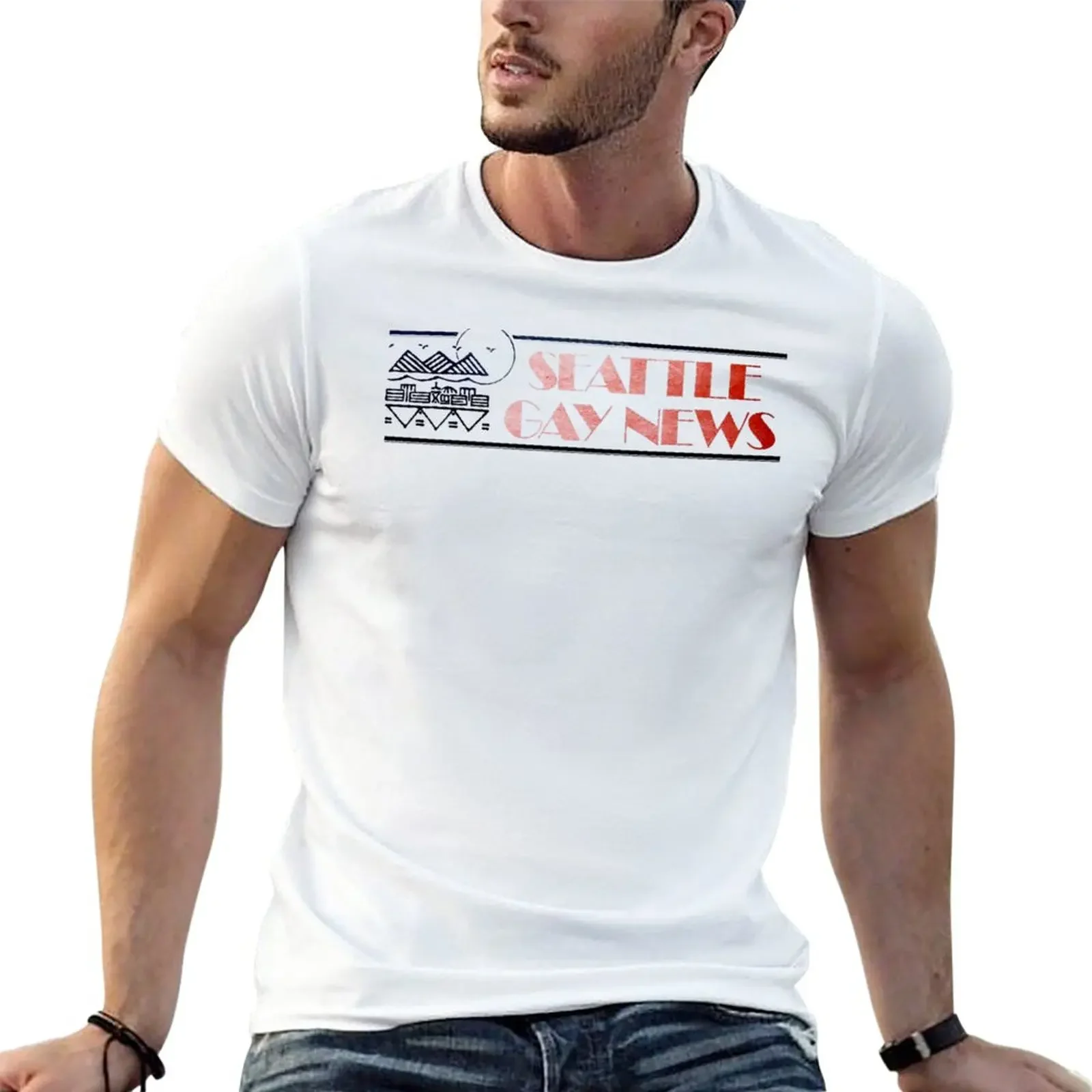 

SGN Retro Logo - 1974 T-Shirt cute tops oversizeds mens white t shirts