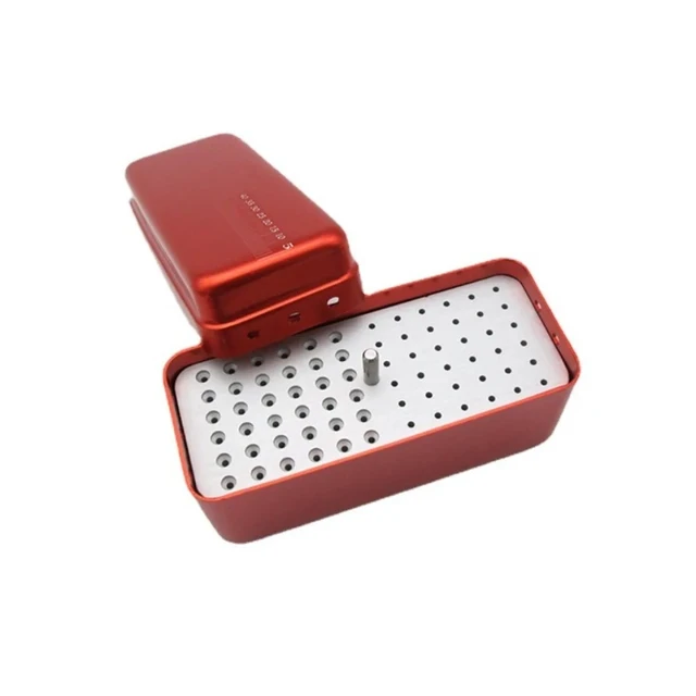 Caja Dental con cajón, soporte de bloque para fresas, esterilizador, caja  de desinfección, 142/168 agujeros, 1 unidad - AliExpress