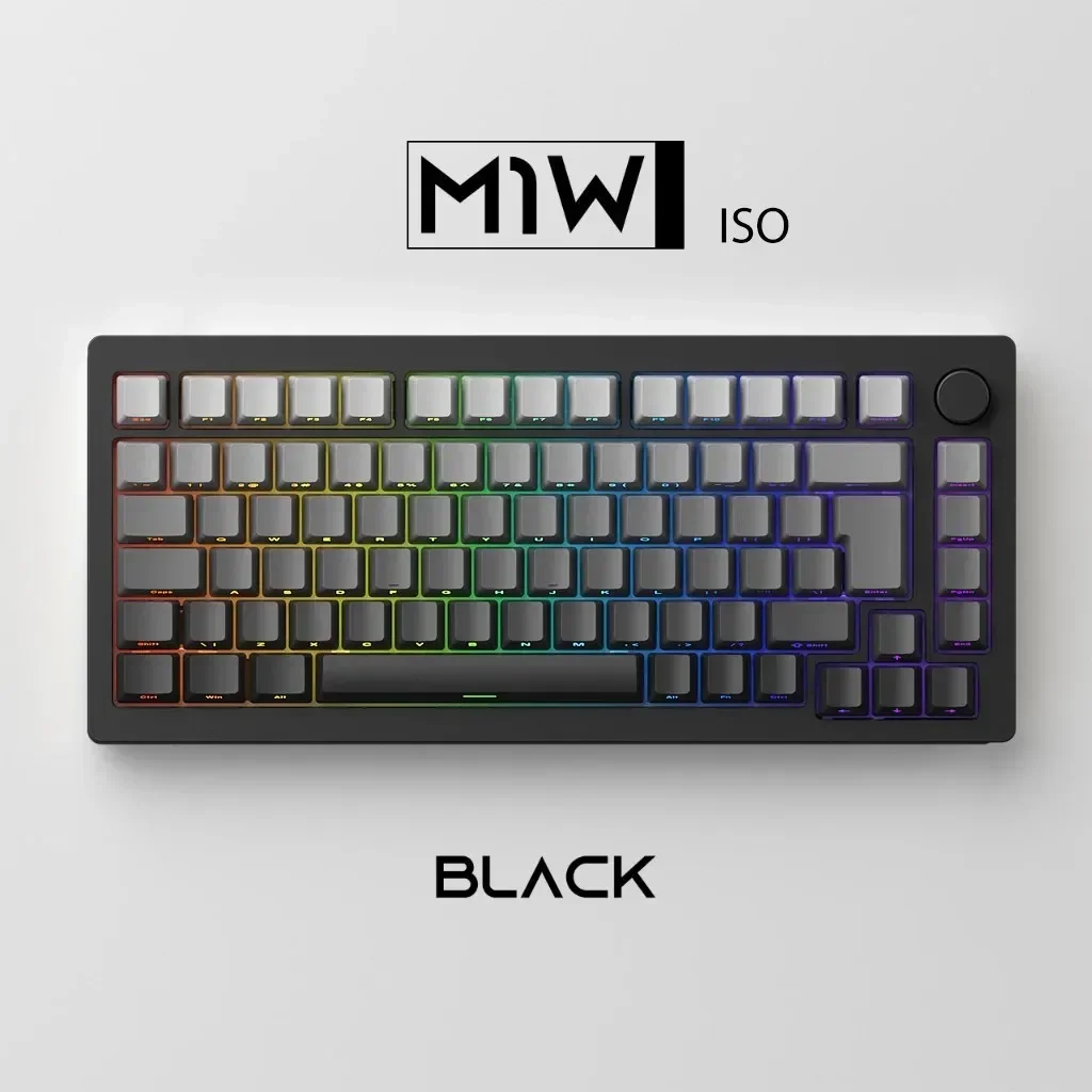 Monsgeek M1w Sp Iso Keyboard 75% Multi-Modes Cnc Aluminum Alloy 