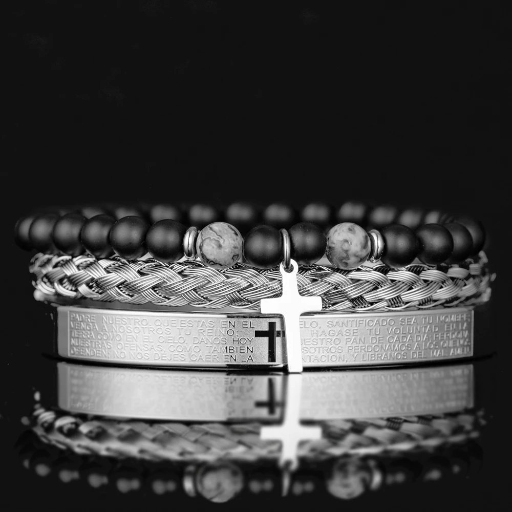 Men's Stone Bead Bracelet